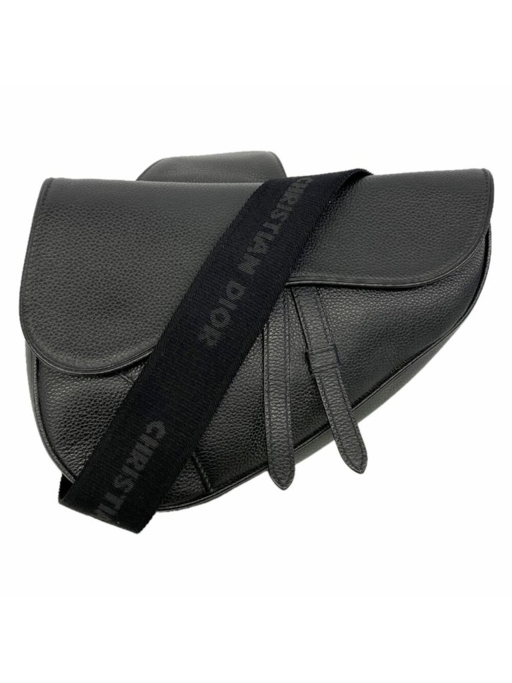 Dior Belt Bag Leather Black Silver